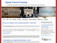 Tablet Screenshot of fluentfrenchnow.com